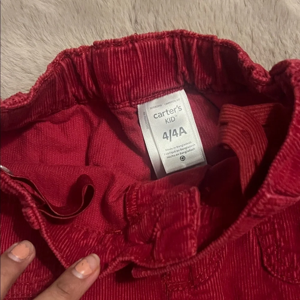 Carter's Red Corduroy Skirt